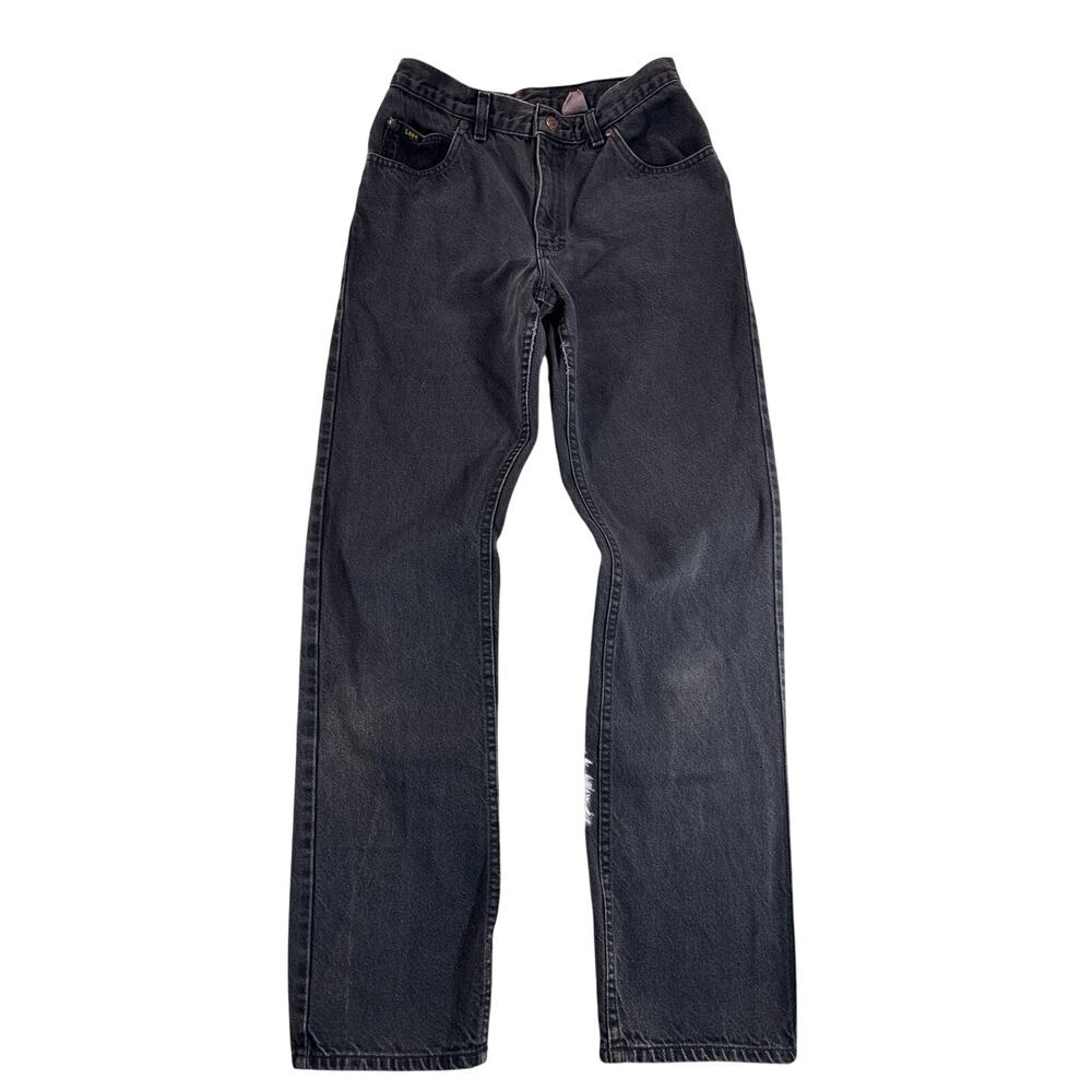 Vintage Lee Mens‎ Black Jeans 34x31 Made in USA Loose Straight Y2K Denim